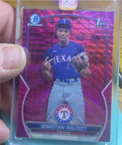 2023 Bowman Chrome #1st Sebastian Walcott — front