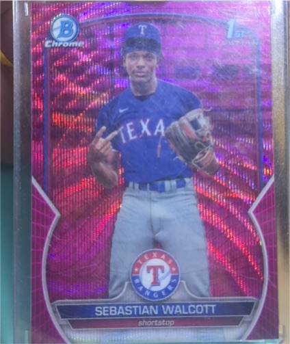 2023 Bowman Chrome #BCP-189 Sebastian Walcott — front