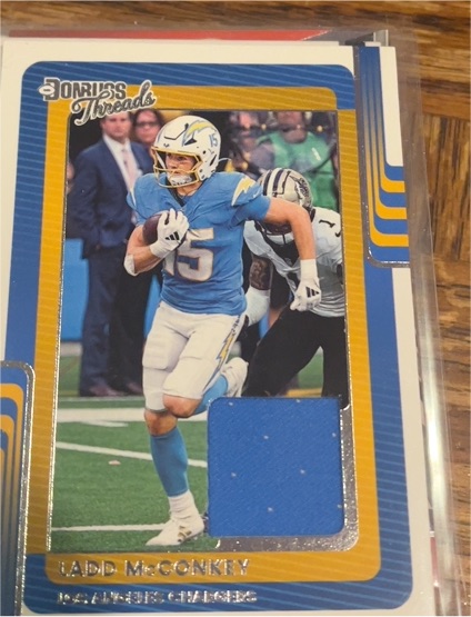 2025 Panini Donruss Threads #DTH-LMY Ladd McConkey — front