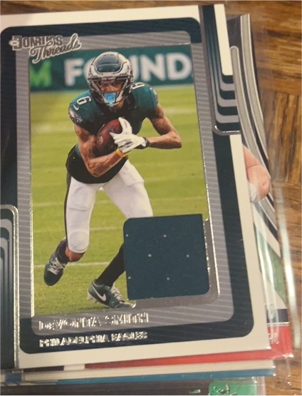 2025 Panini Donruss Threads #DTH-DSH DeVonta Smith — front
