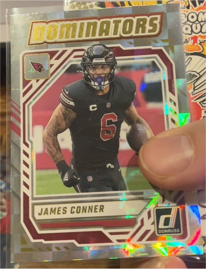 2025 Panini Donruss #DOM-JCR James Conner Dominators — front