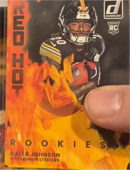 2025 Donruss #RHR-KLJ Kaleb Johnson Red Hot Rookies — front