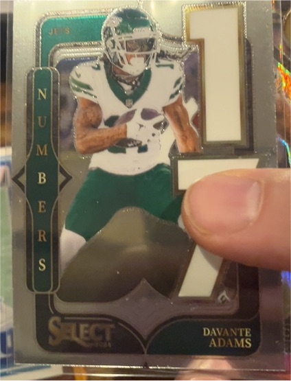 2024 Panini Select #25 Davante Adams Select Numbers — front