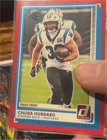 2025 Donruss #79 Chuba Hubbard — front
