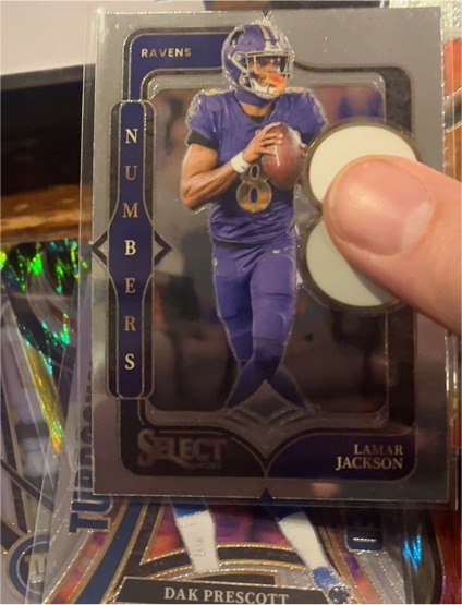 2024 Panini Select Numbers #11 Lamar Jackson — front