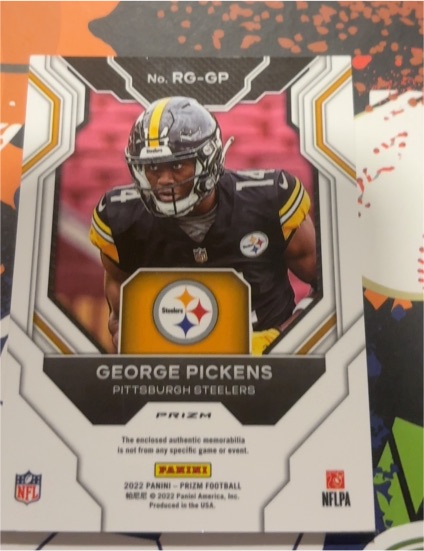 2022 Panini Prizm #RG-GP George Pickens — front