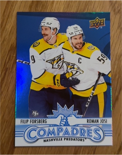 2025-26 Upper Deck Series 1 #CM-4 Filip Forsberg & Roman Josi Compadres — front