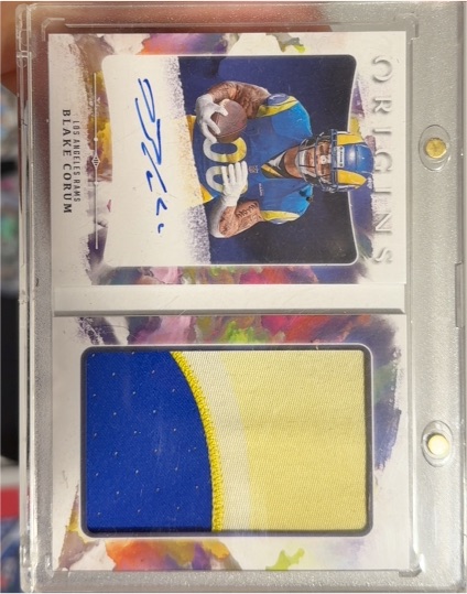 2024 Panini Absolute Rookie Premiere Materials Auto Blake Corum #RPM-BCM — front