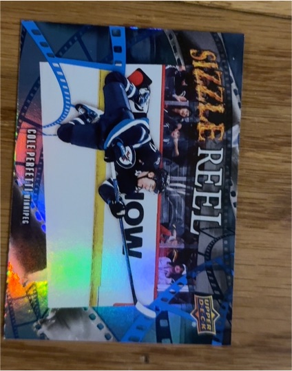 2025-26 Upper Deck Series 1 #SR-34 Cole Perfetti Sizzle Reel — front