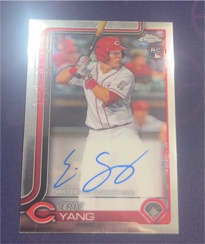 2025 Topps Chrome #RA-YANG Eric Yang — front