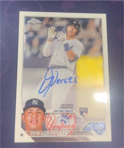 2023 Topps Chrome #RA-OP Oswald Peraza — front