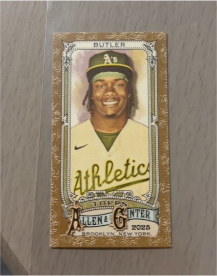 2025 Topps Allen & Ginter Mini Black Border #59 Lawrence Butler — front