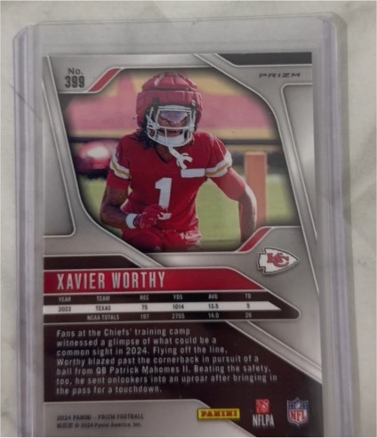 2024 Panini Prizm #399 Xavier Worthy — front