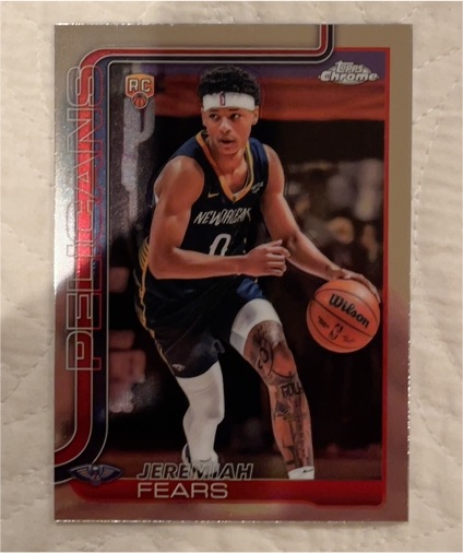 2025-26 Topps Chrome #257 Jeremiah Fears — front