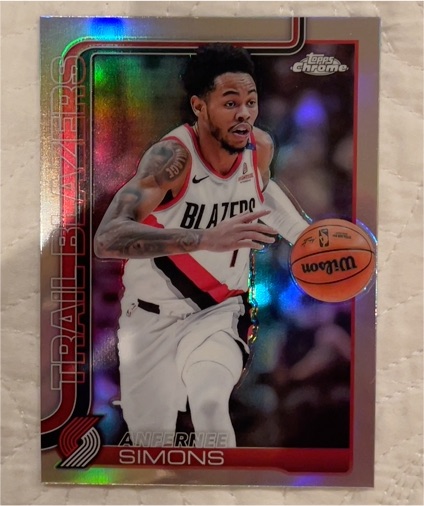 2025-26 Topps Chrome #122 Anfernee Simons — front