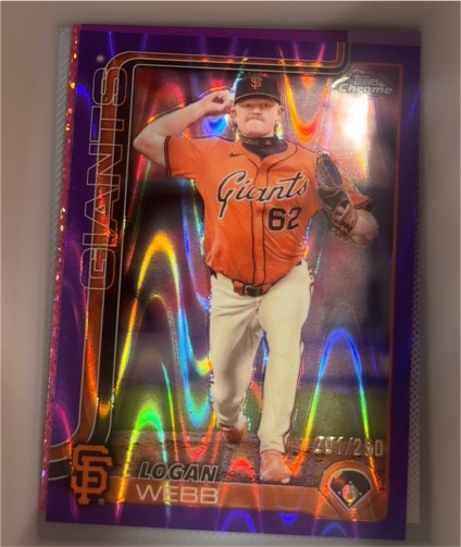 2025 Topps Chrome #296 Logan Webb — front