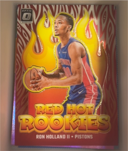2024-25 Panini Donruss Optic #6 Ron Holland II Red Hot Rookies — front