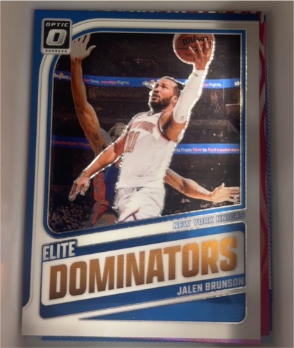 2024-25 Panini Donruss Optic #20 Jalen Brunson Elite Dominators — front