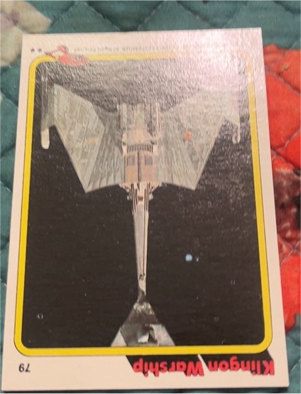 1979 Topps Star Trek The Motion Picture #79 Klingon Warship — front
