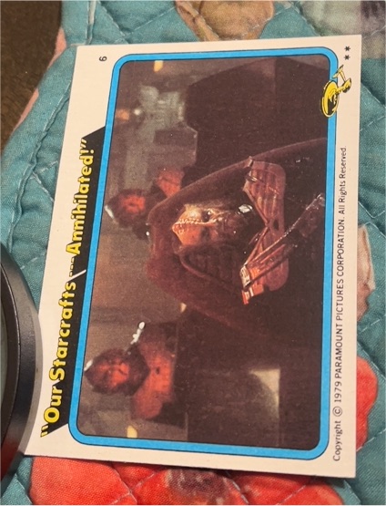 1979 Topps Star Trek The Motion Picture #6 Our Starcrafts Annihilated — front