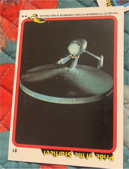 1979 Topps Star Trek The Motion Picture #81 Pride of the Starfleet — front