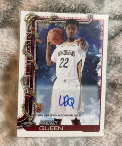 2025-26 Topps Holiday #H173 Derik Queen — front