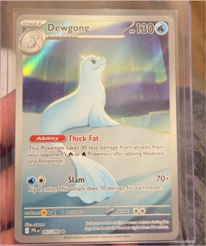 2025 Pokemon ME02: Phantasmal Flames #097 Dewgong Illustration Rare — front