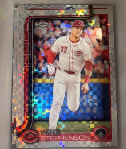 2025 Topps Chrome #112 Tyler Stephenson — front