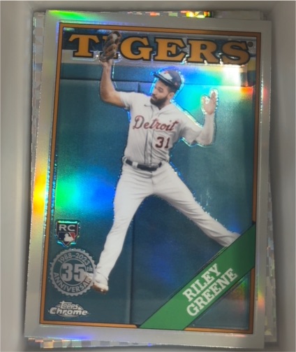 2023 Topps Chrome 1988 Topps Baseball #88BC-5 Riley Greene — front