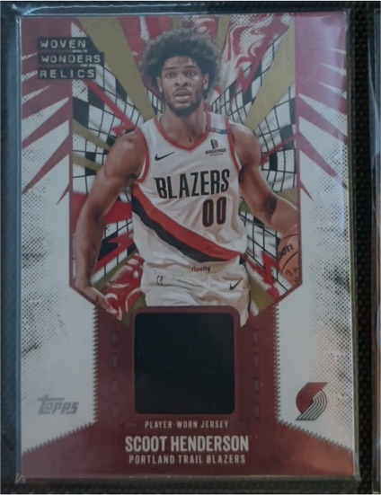 2025-26 Topps Woven Wonders Relics #WW-SH Scoot Henderson — front