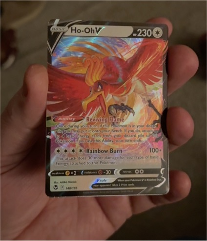 2022 Pokémon TCG Silver Tempest #140 Ho-Oh V — front