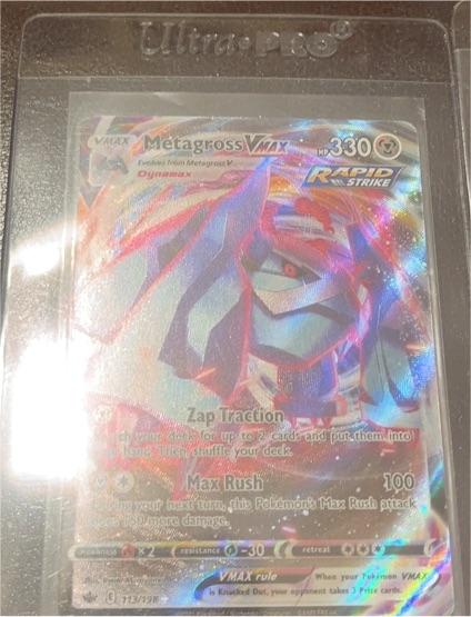 2021 Pokemon TCG Chilling Reign #113 Metagross VMAX — front