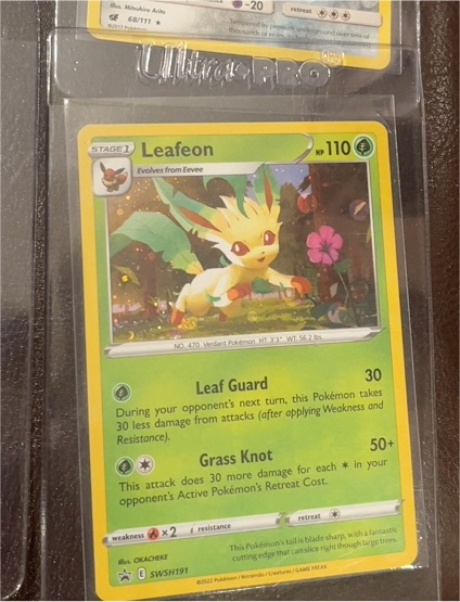 2022 Pokémon SWSH Black Star Promo #191 Leafeon — front