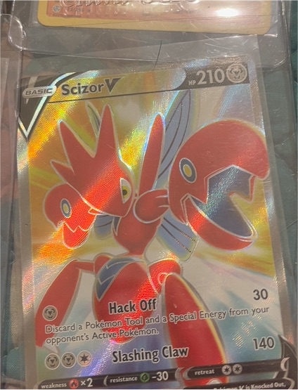 2020 Pokémon Sword & Shield Darkness Ablaze #183 Scizor V — front