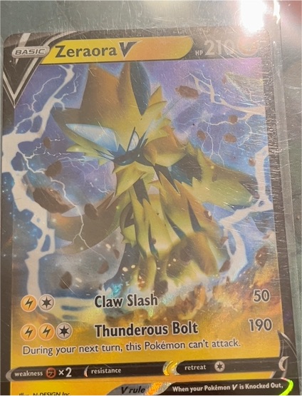 Pokémon Sword & Shield Promo #SWSH263 Zeraora V — front