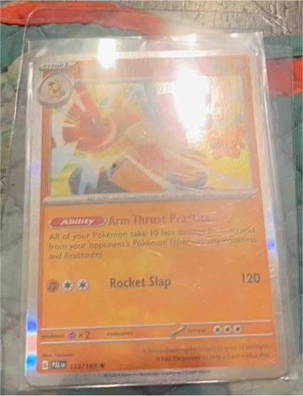 2023 Pokémon TCG Paldea Evolved #113 Hariyama — front