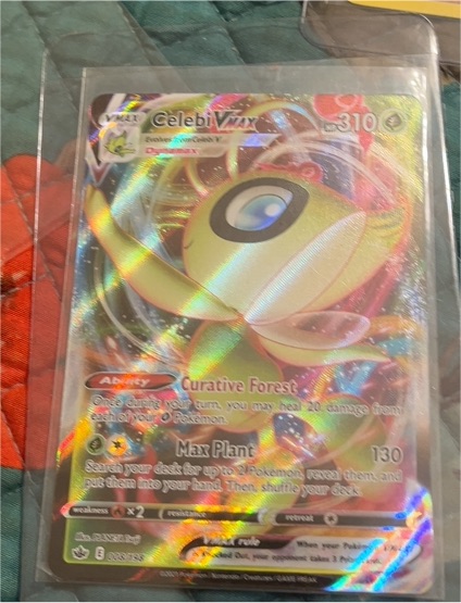 2021 Pokemon Chilling Reign #008 Celebi VMAX — front