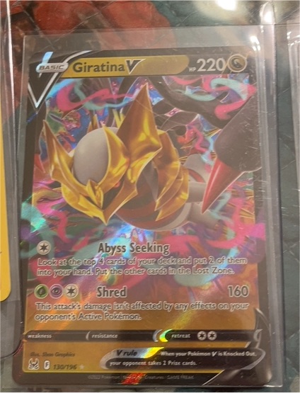 2022 Pokémon Lost Origin #130 Giratina V — front