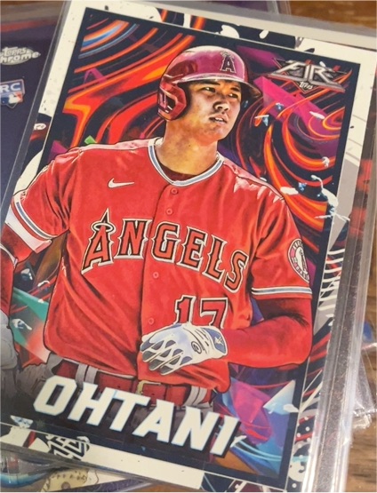 2022 Topps Fire #35 Shohei Ohtani — front