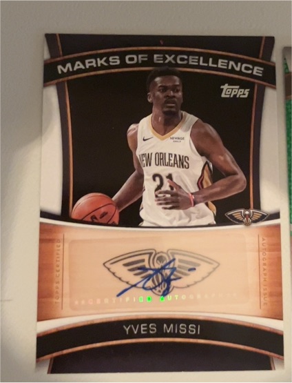 2025-26 Topps #ME-YM Yves Missi Marks of Excellence — front