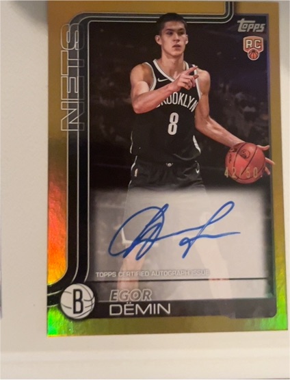 2025-26 Topps #208 Egor Demin — front
