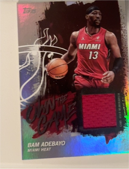 2025-26 Topps Own the Game #OTGA-BA Bam Adebayo — front