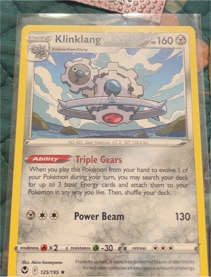 2022 Pokémon TCG Silver Tempest #125 Klinklang — front