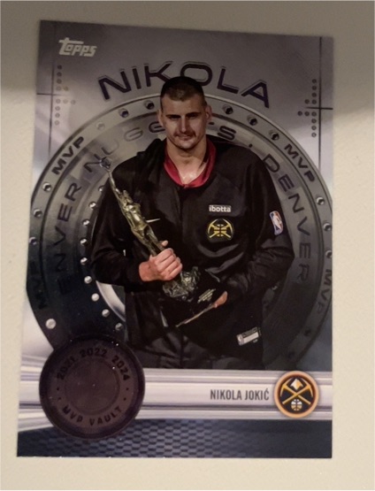 2025-26 Topps #MVP-1 Nikola Jokic MVP Vault — front