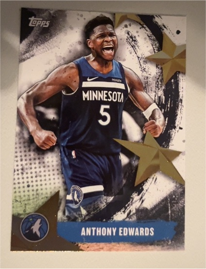 2025-26 Topps Stars of NBA #SA-7 Anthony Edwards — front