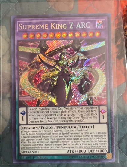 Yu-Gi-Oh! MP18-EN011 Supreme King Z-ARC — front