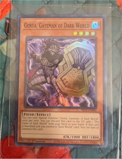 2020 Yu-Gi-Oh! SR13-EN002 Genta, Gateman of Dark World — front