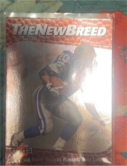 1997 Score The New Breed Barry Sanders — front