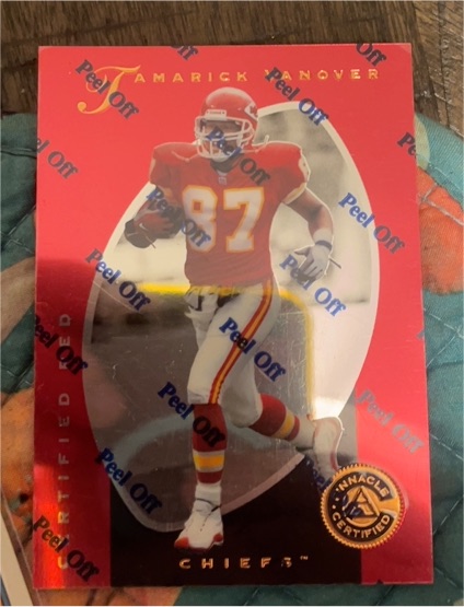 1997 Pinnacle Certified #115 Tamarick Vanover — front