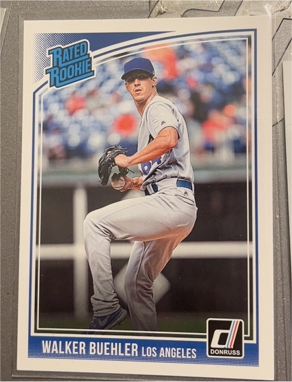 2018 Donruss #41 Walker Buehler Rated Rookie — front